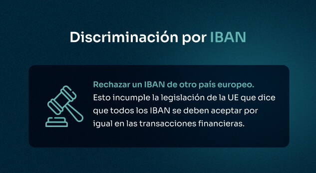 Que es discriminacion por iban