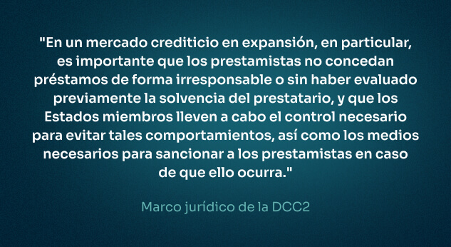 Marco juridico nueva directiva credito consumo