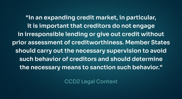 EU’s Consumer Credit Directive 2